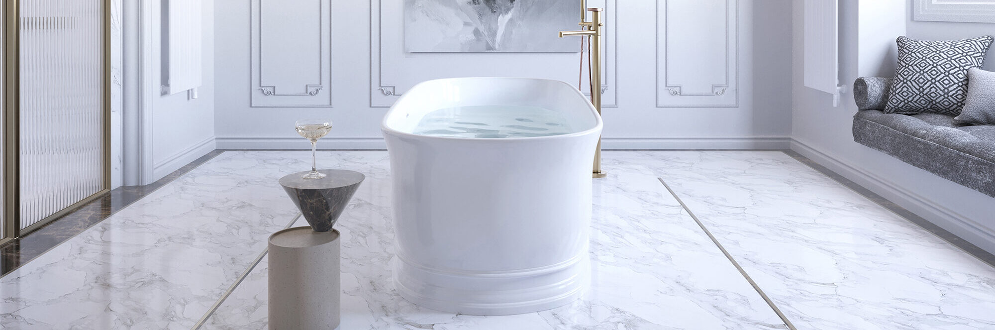 Marble bathroom